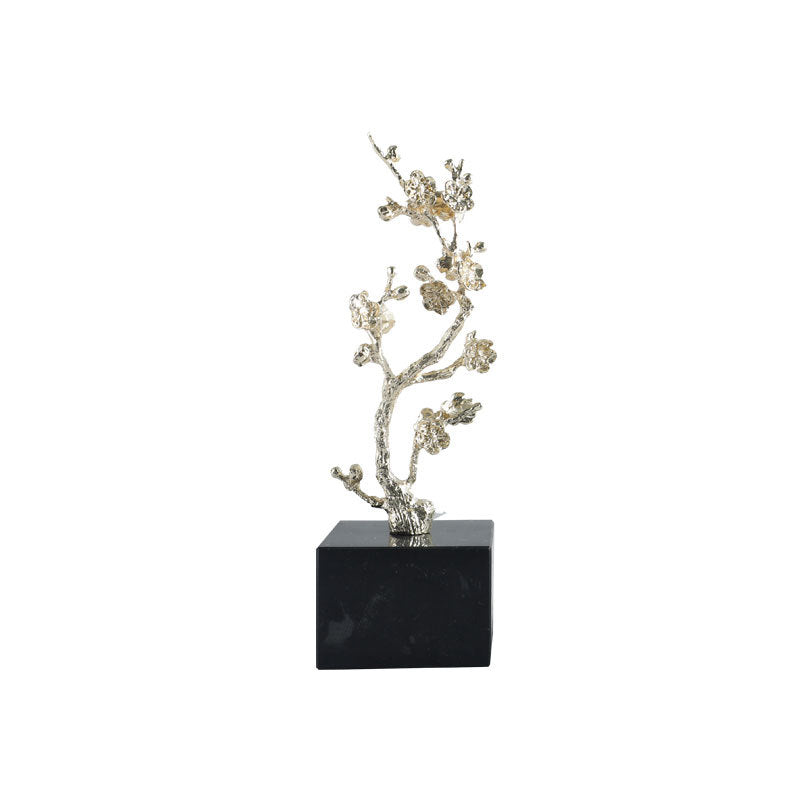 Künstlerische Silberblütenbaum-Skulptur