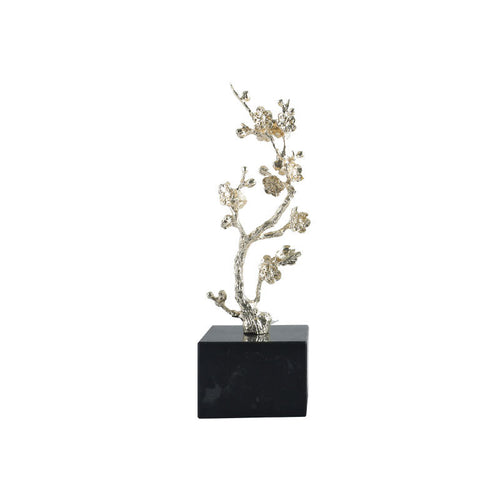 Künstlerische Silberblütenbaum-Skulptur