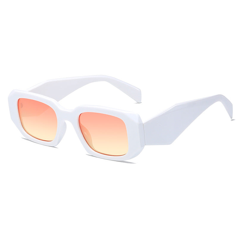 Damen quadratische Designer-Sonnenbrille mit modernem akzentuiertem Rahmen Karnz