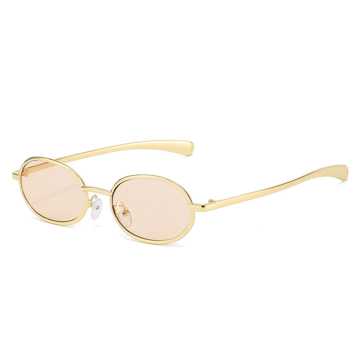 Stilvolle Retro-Oval-Sonnenbrille Karnz