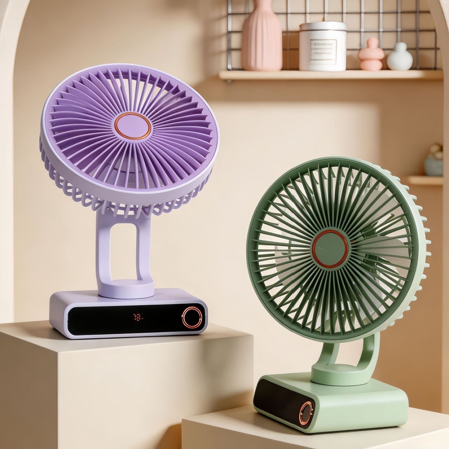 Damen Tragbarer Tischventilator im modernen und kompakten Design Karnz