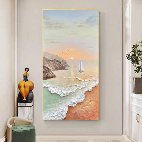 Seascape Strukturierte Leinwandkunst