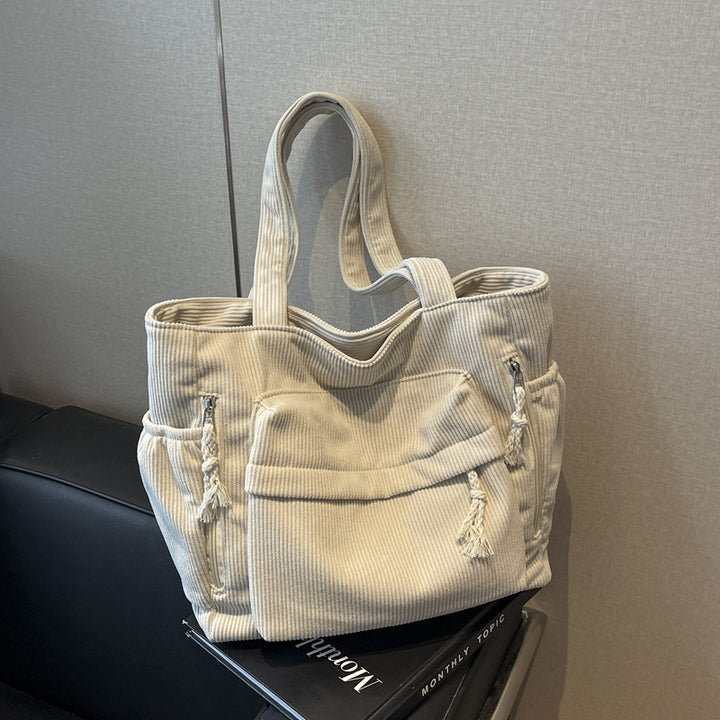 Strukturierte Mehrfach-Taschen-Tragetasche Karnz