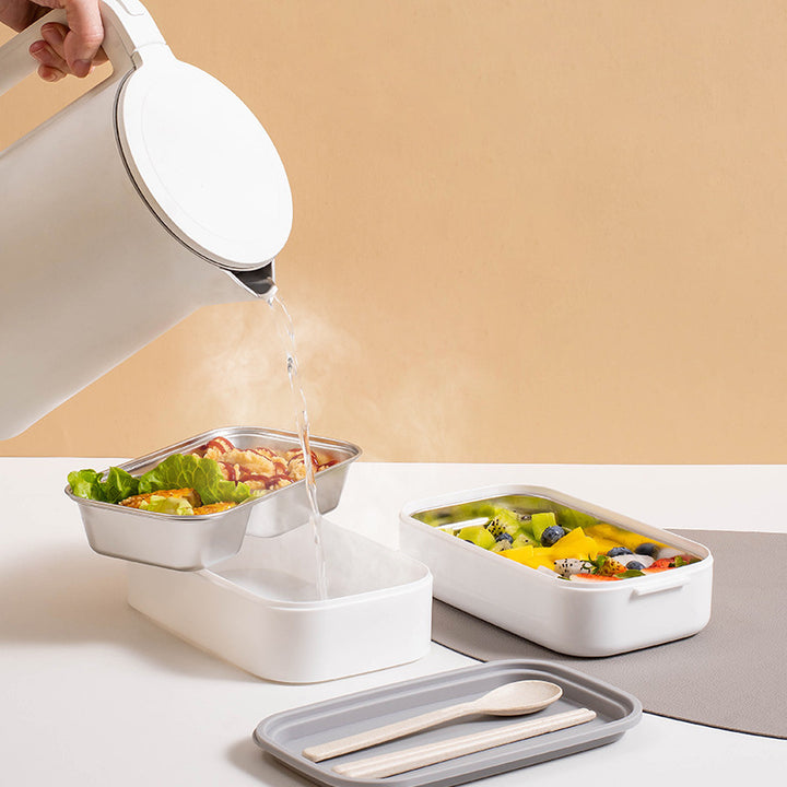 Multi-Compartment Lebensmittel Aufbewahrung Bento Behälter mit sicherem Verriegelungsmechanismus