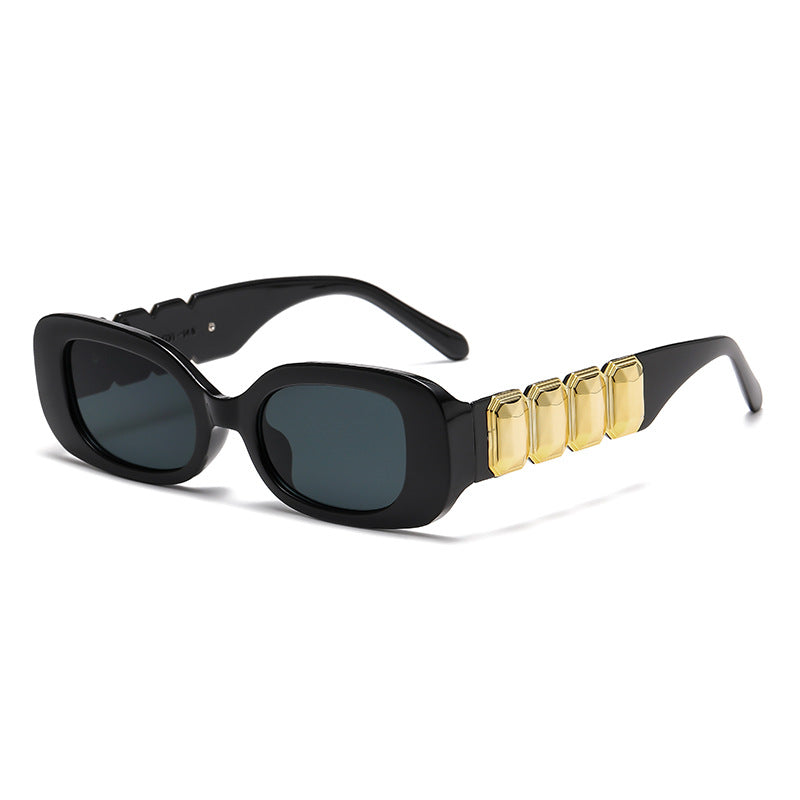 Damen modische Sonnenbrille mit glamourösem Rahmen Karnz