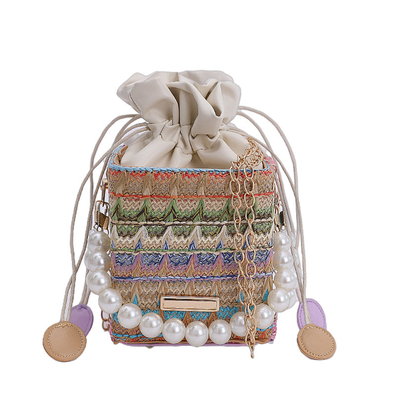 Charmante Mini Kordelzug Schultertasche Karnz