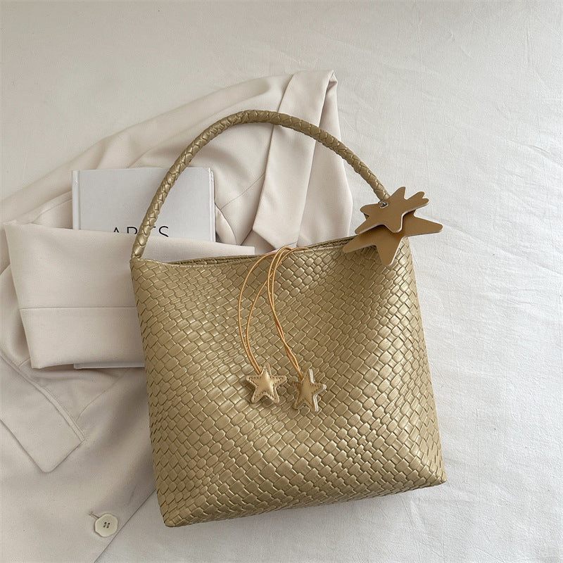 Texturierte Webung Handtasche Karnz