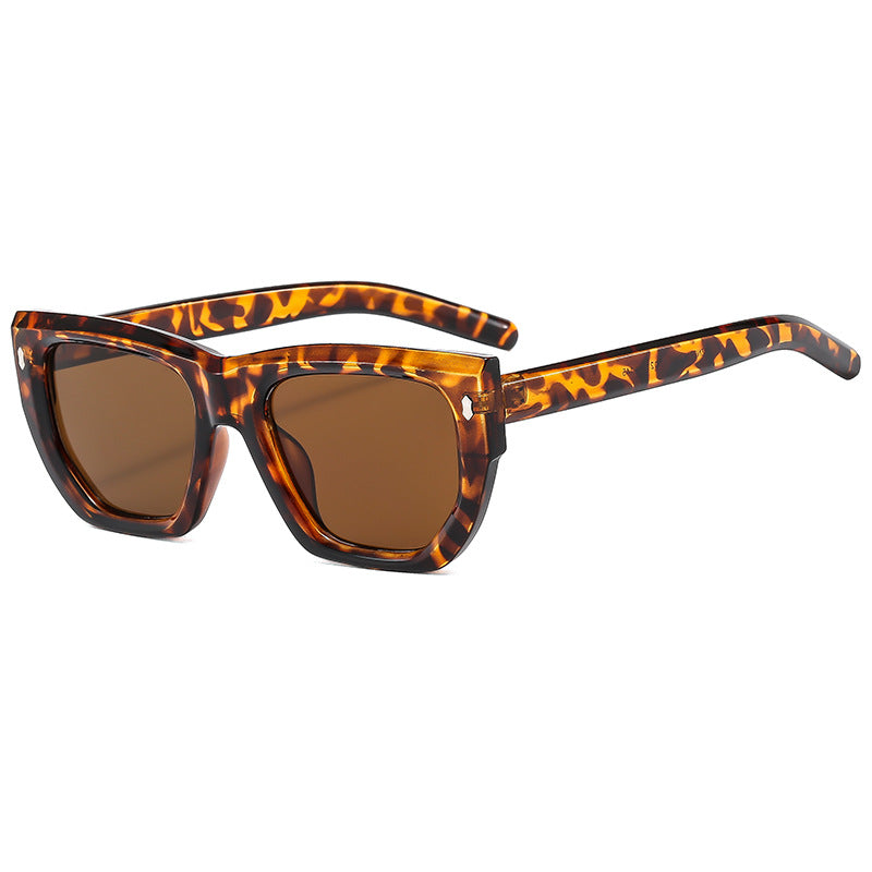 Damen Designer-Sonnenbrille mit modernem geometrischem Rahmen und UV-Schutz Karnz