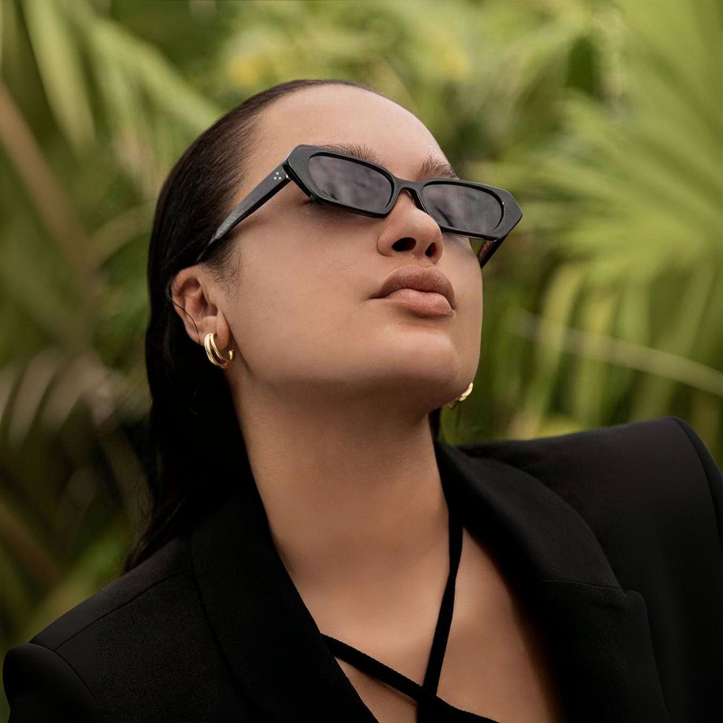 Damen Hexagon Sonnenbrille Karnz