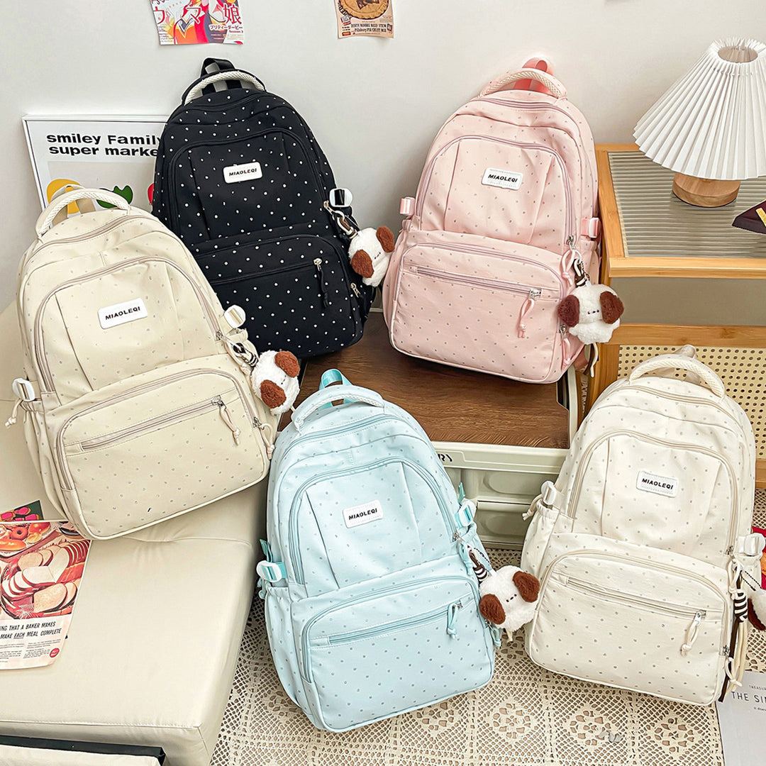 Multifunktionaler Pünktchen Rucksack Karnz