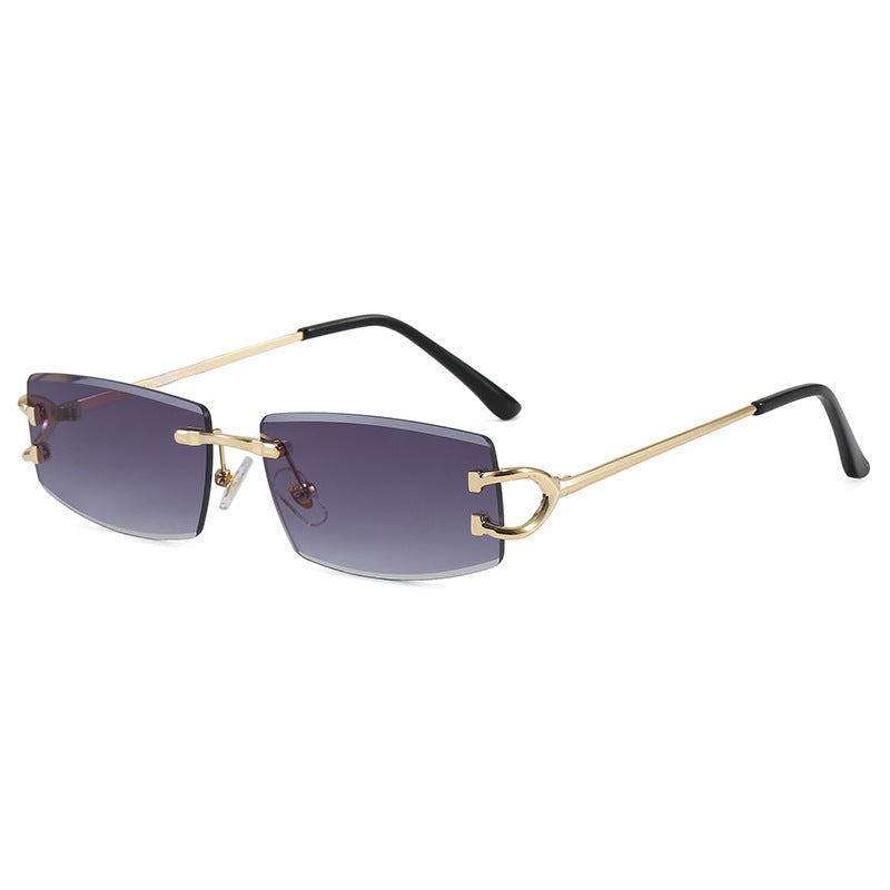 Damen Elegante Minimalistische Sonnenbrille mit einzigartigen Metalldetails Karnz