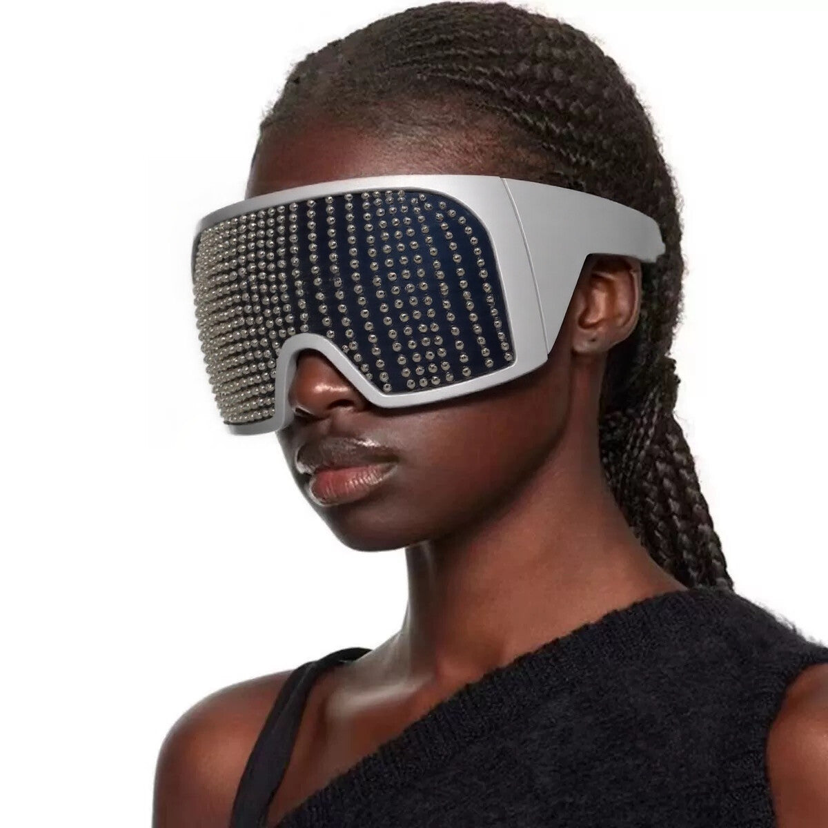 Damen modische Skibrille mit strassbesetztem Rahmen Karnz