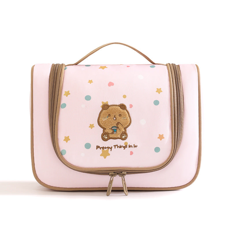 Süßer Cartoon-Druck Kosmetik Organizer Karnz