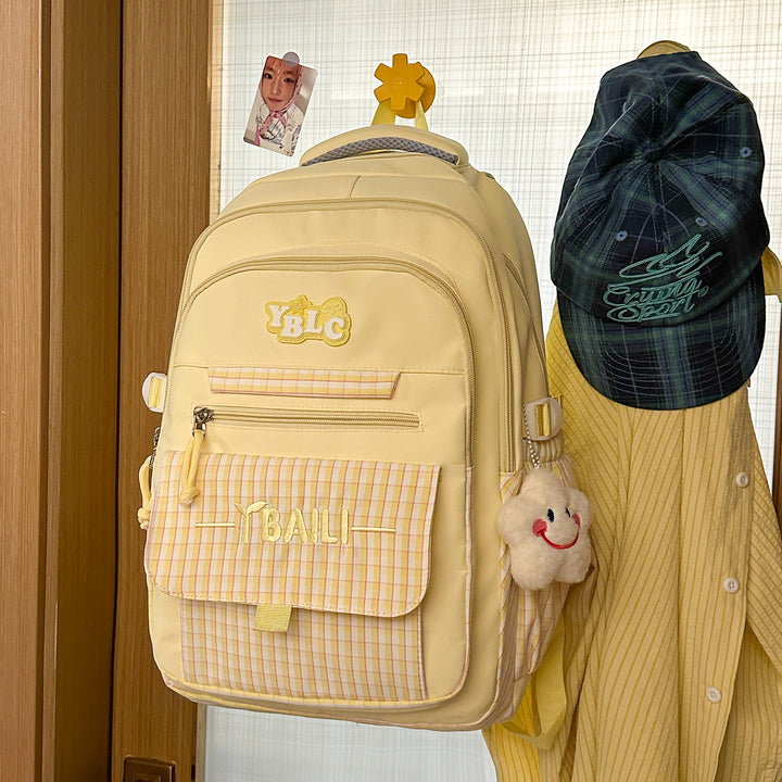 Stylische Karierte Rucksack Karnz