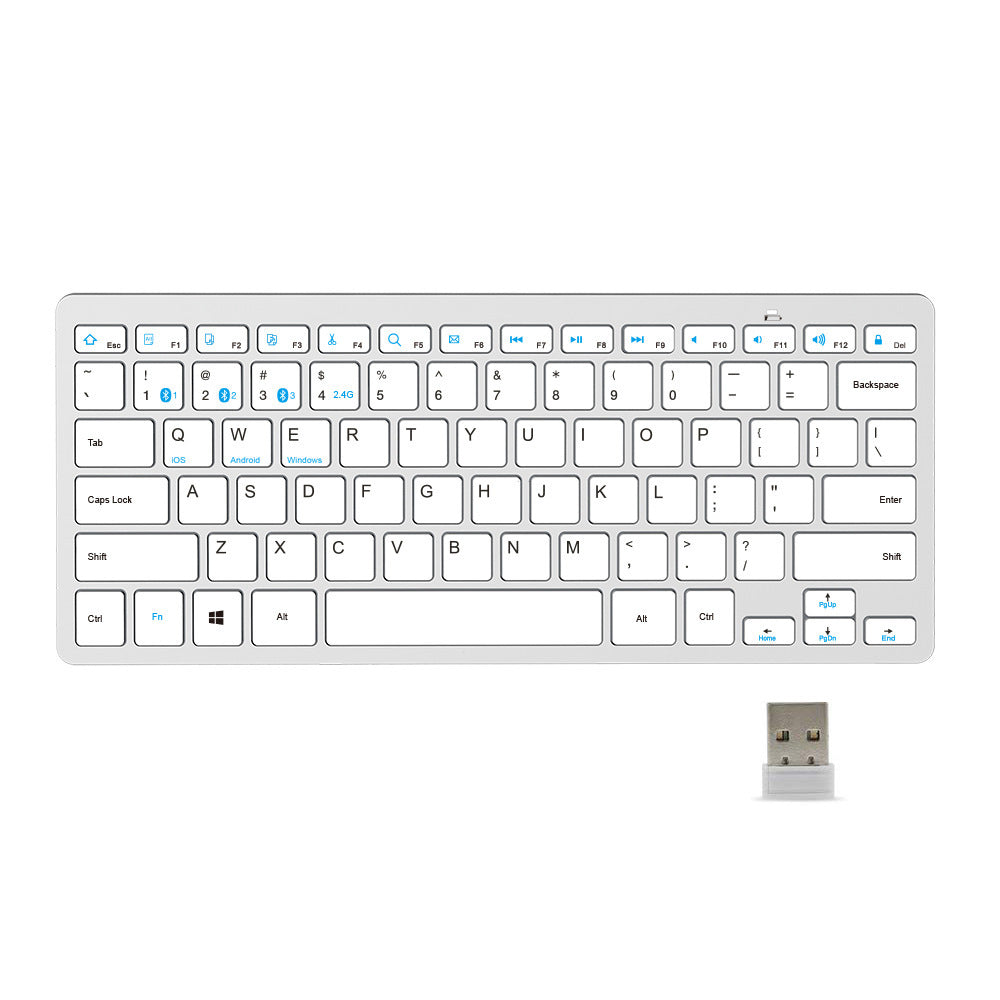 Kompakte Bluetooth-Tastatur mit Multisystem-Unterstützung Karnz