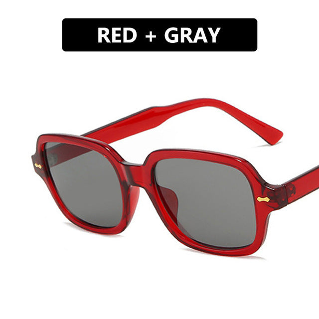 Damen quadratische Sonnenbrille mit stylishem und robustem Rahmen Karnz