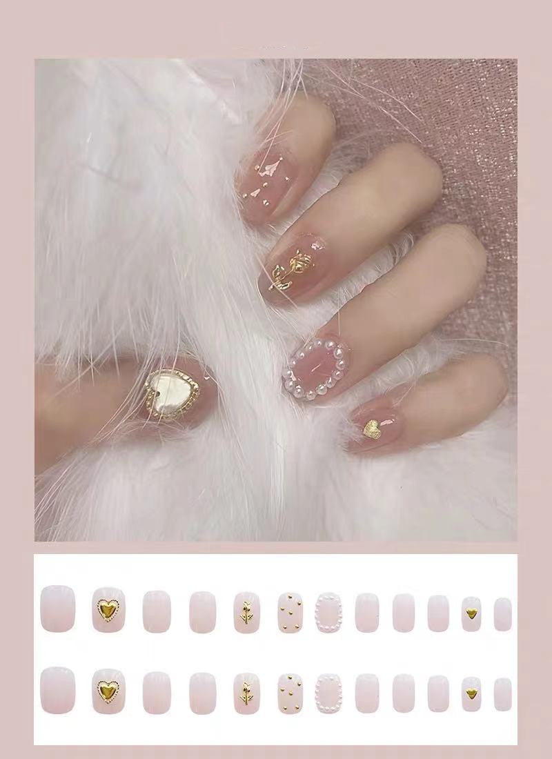 Luxuriöses Dekoratives Press-On Nagelset
