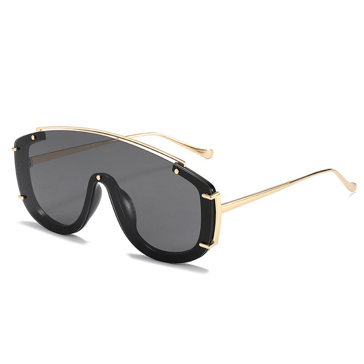 Modebewusste futuristische Schild-Sonnenbrille Karnz
