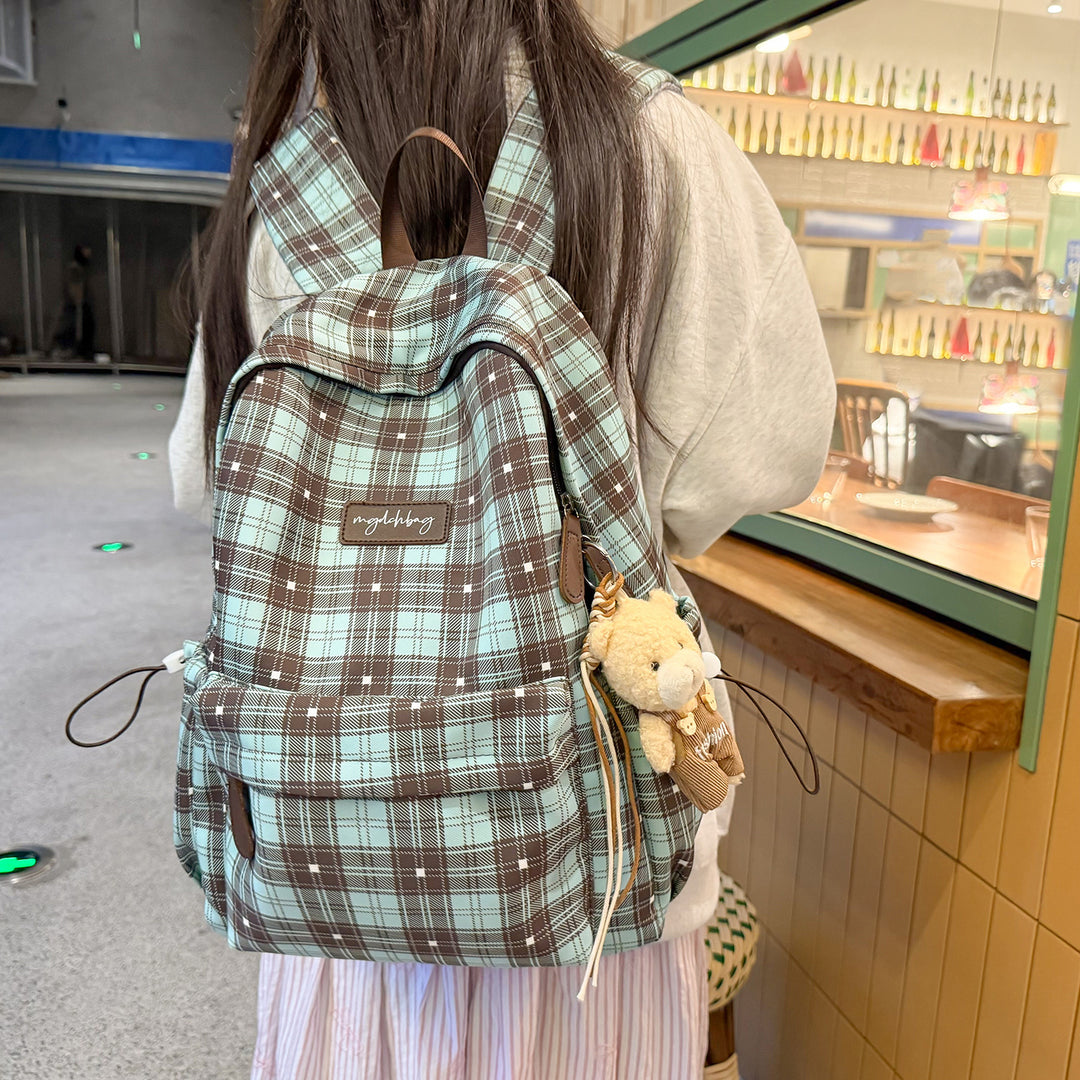 Trendiger Karomuster-Rucksack Karnz