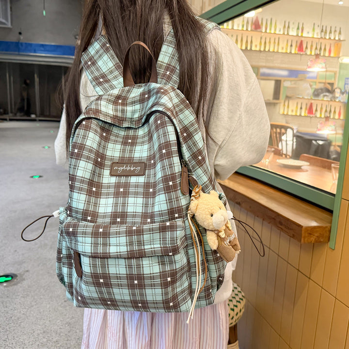 Trendiger Karomuster-Rucksack Karnz