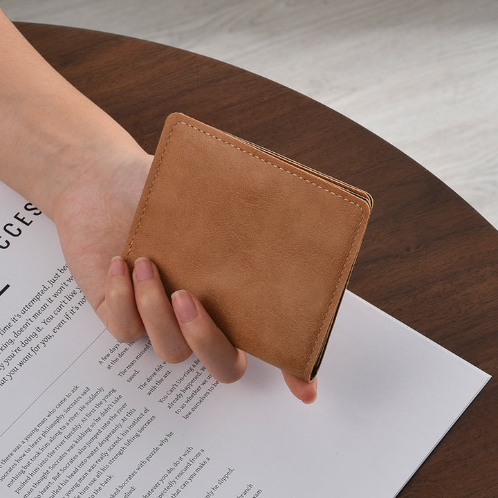 Kompakte Leder Reisebrieftasche Karnz