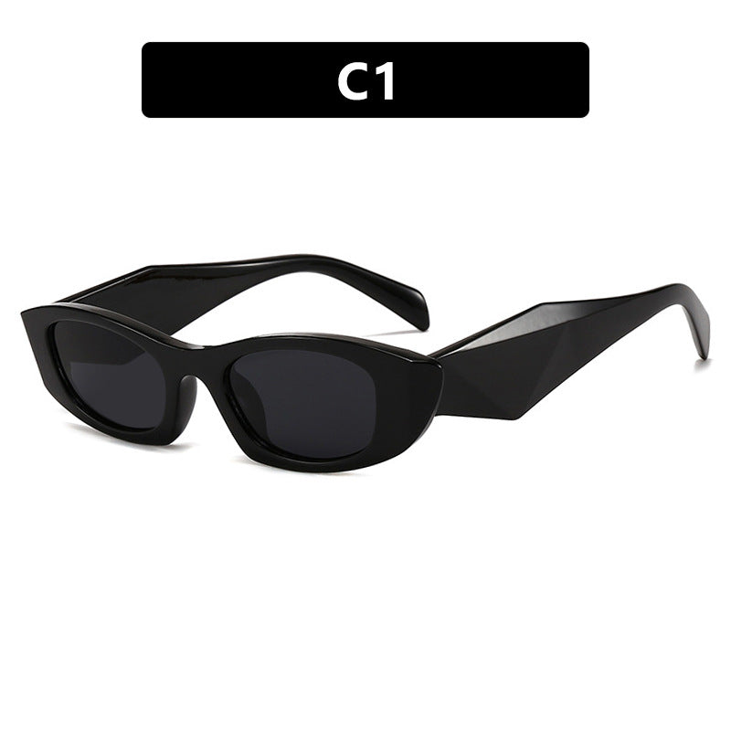 Damen trendige Cat-Eye Sonnenbrille mit einzigartigem Rahmen und UV-Schutz Karnz