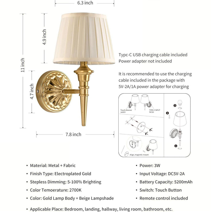 Verstellbare intelligente Wands sconces