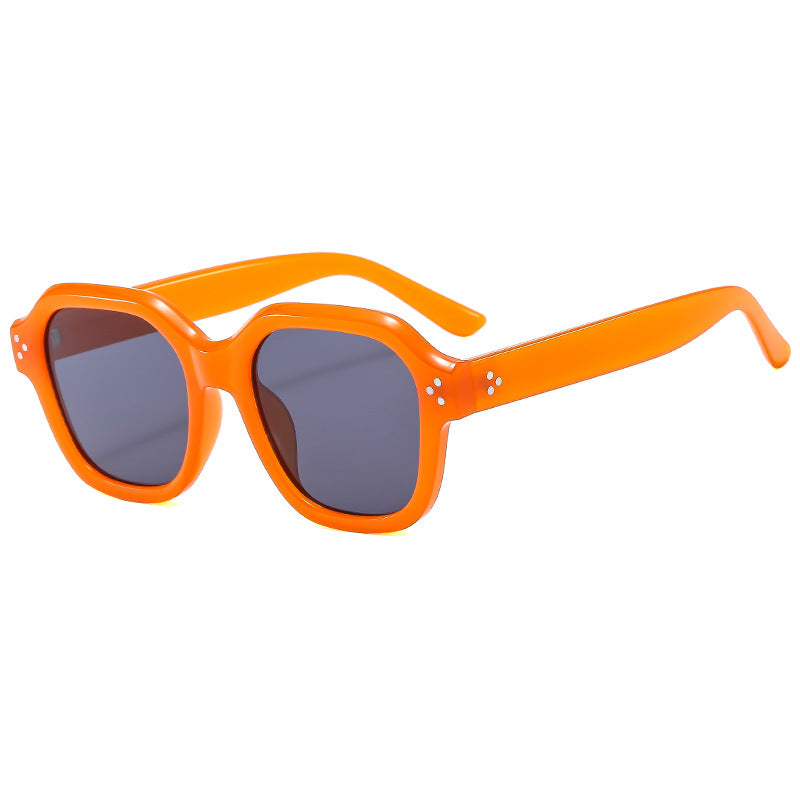 Damen Modische Retro-Sonnenbrille mit breitem Rahmen und UV-Schutz Karnz