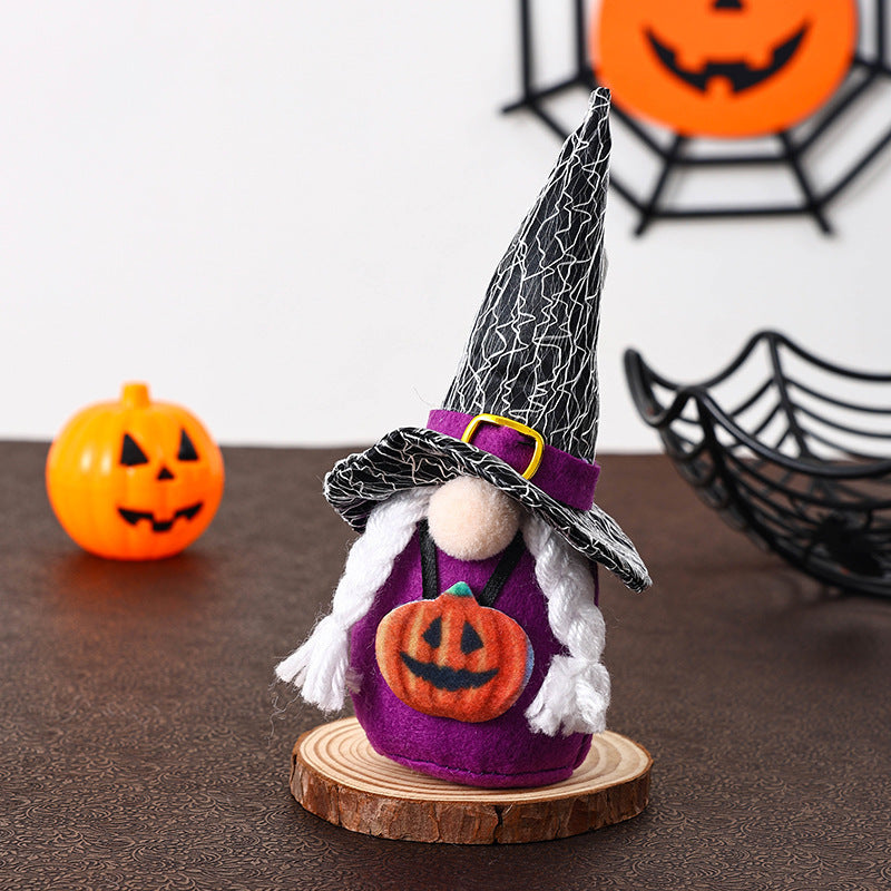 Dekorative Halloween Gnome Figur Karnz