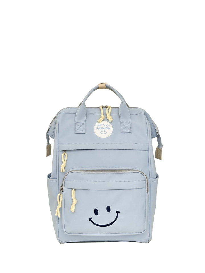 Trendy Multi-Taschen Smiley-Gesicht Rucksack Karnz
