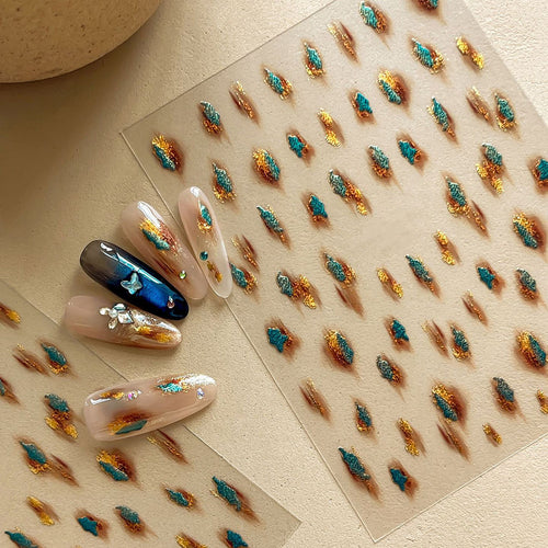 Kreative Nagelkunst Glitzer Transfers