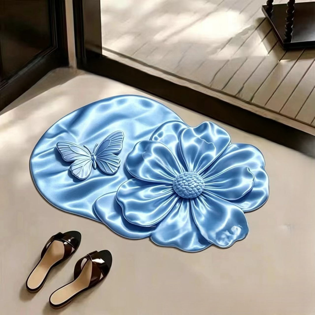 Blumenmuster-förmige Badematte