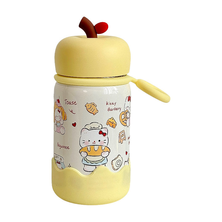 Damen tragbare Kaffeetasse mit kreativem Deckel Karnz