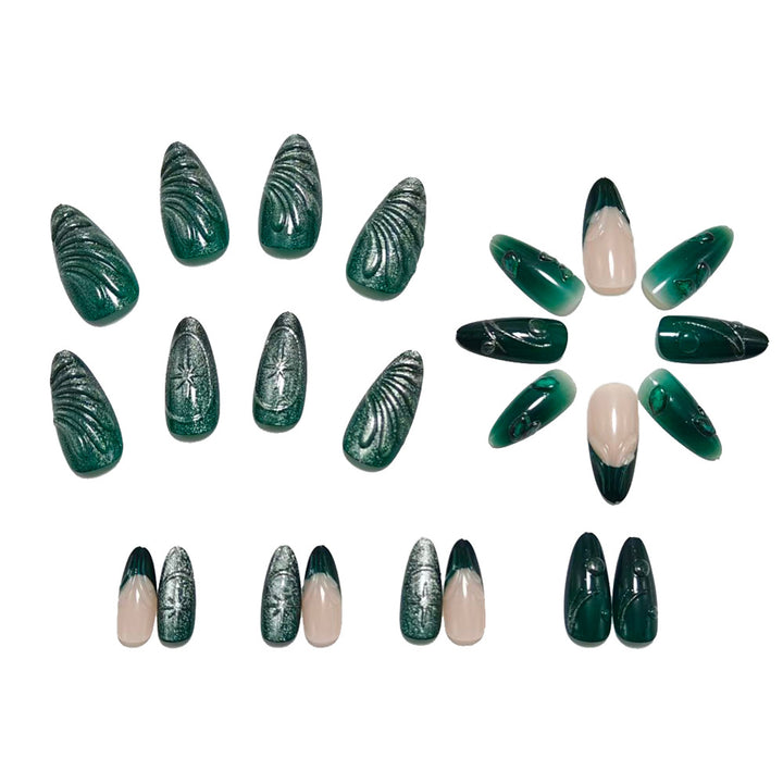 Exklusive Kunstnägel mit Botanischen Designs Karnz