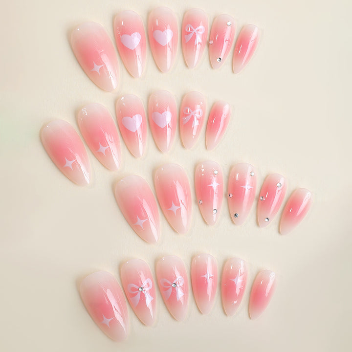 Dekoratives Theme Press-On Nagelset Karnz