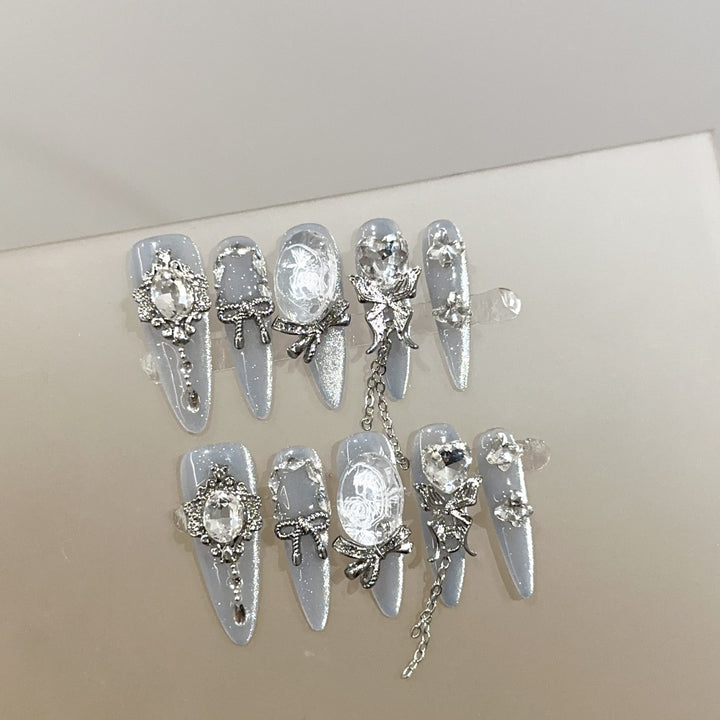 Dekoratives Strass-Nageldesign-Set