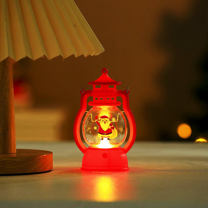 Dekorative LED Santa Figurine Laterne Karnz