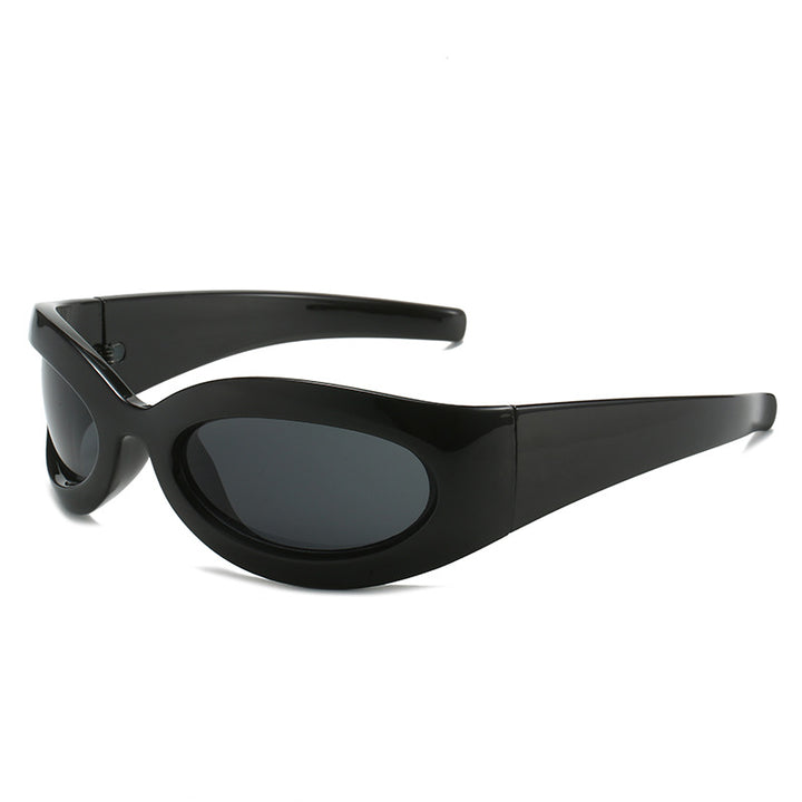 Damen trendige Sportsonnenbrille mit aerodynamischem Design Karnz