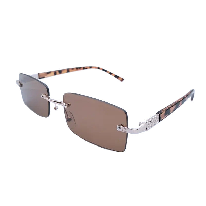 Damen modische rechteckige Sonnenbrille mit einzigartigem Gestaltungsmerkmal Karnz