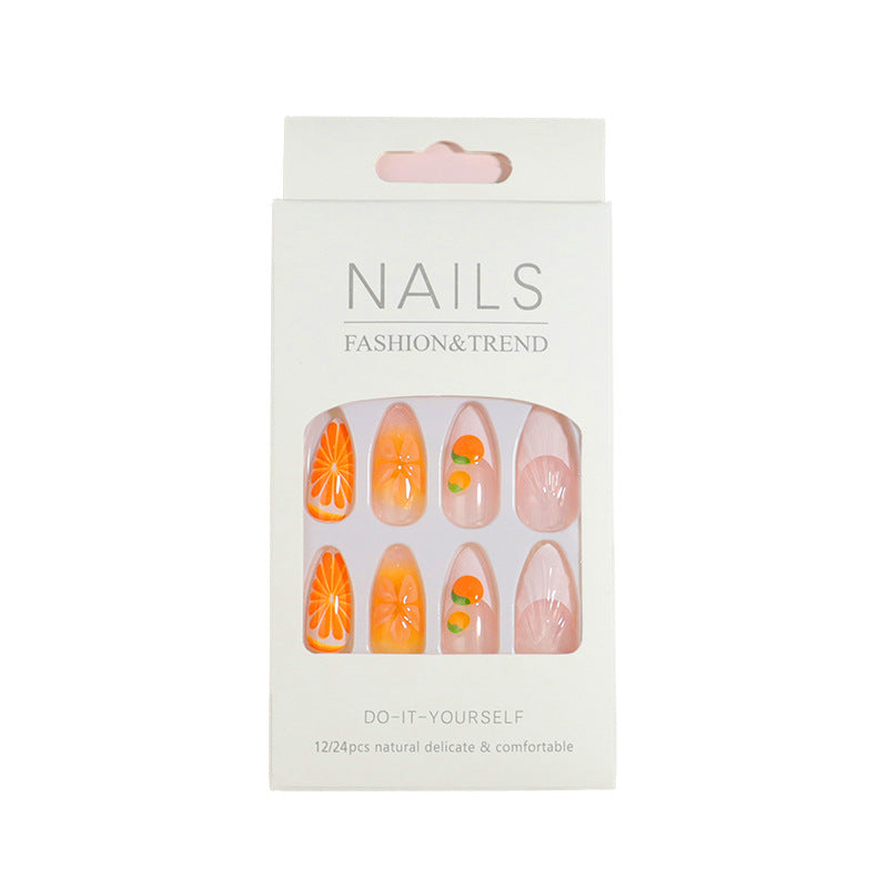 Premium Press-On Nail Set mit dekorativen Akzenten Karnz