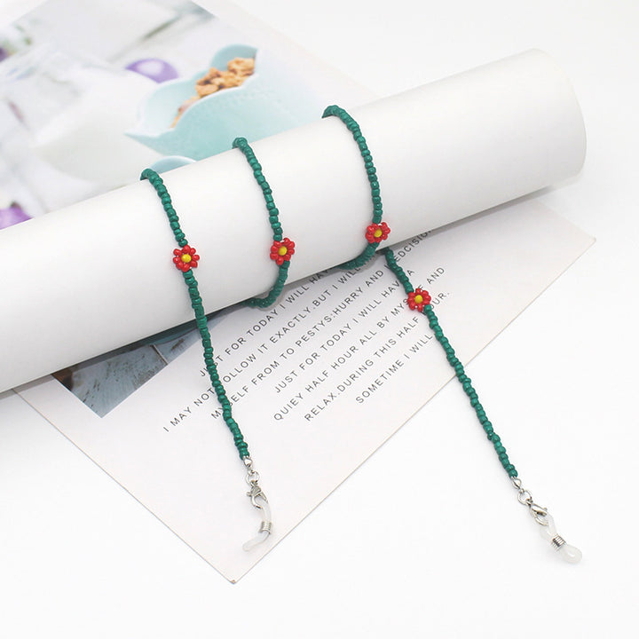Floral Beaded Eyewear Chain Karnz