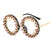 Damen kreative und auffällige Sonnenbrille mit Spikes und Strassdetails Karnz