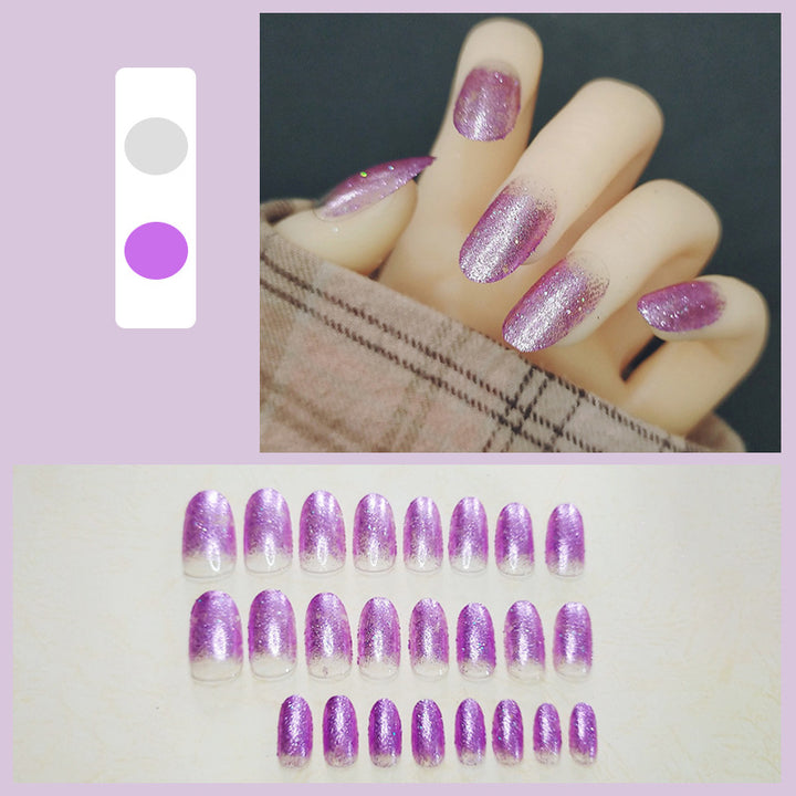 Glitzerndes Ombre Press-On Nägel