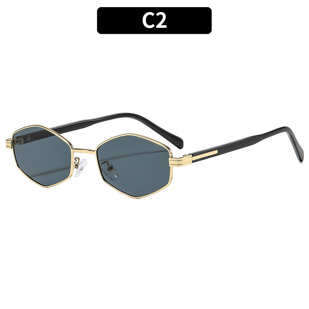 Modische hexagonale Sonnenbrille