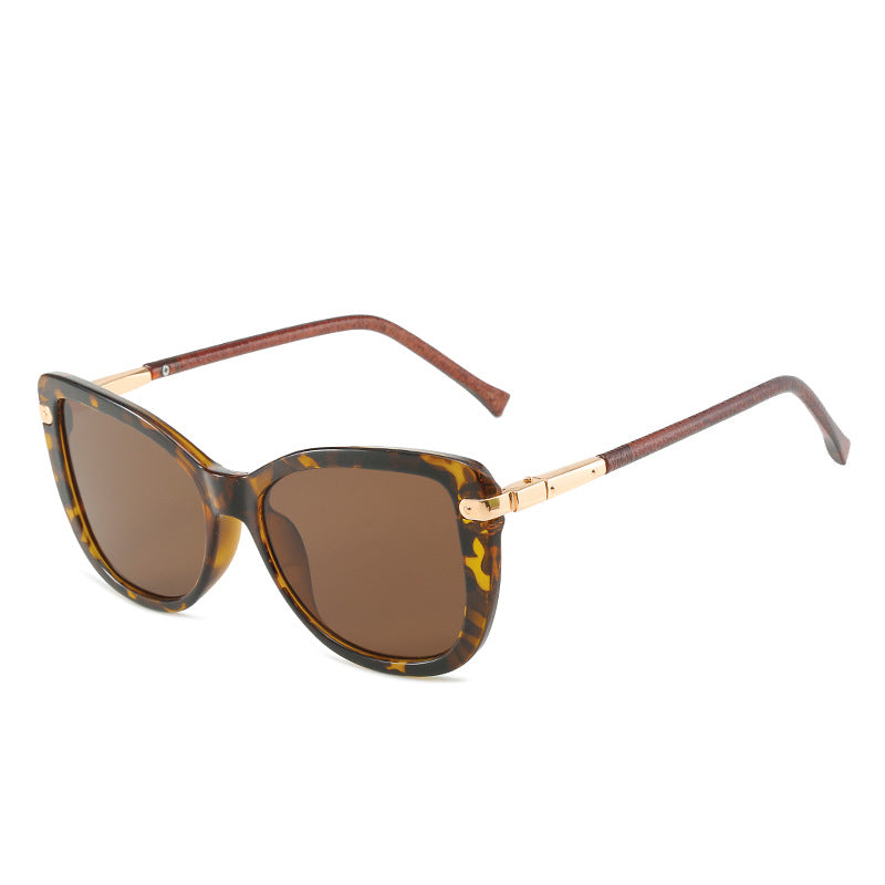 Damen Modische Katzenaugen-Sonnenbrille mit luxuriösem Rahmen Karnz