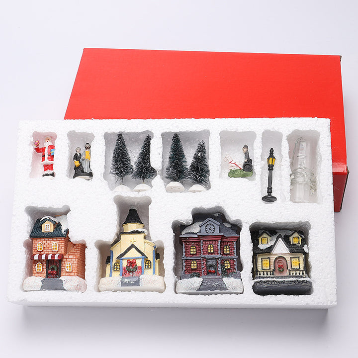 Weihnachtsdorf Dekorationsset Karnz