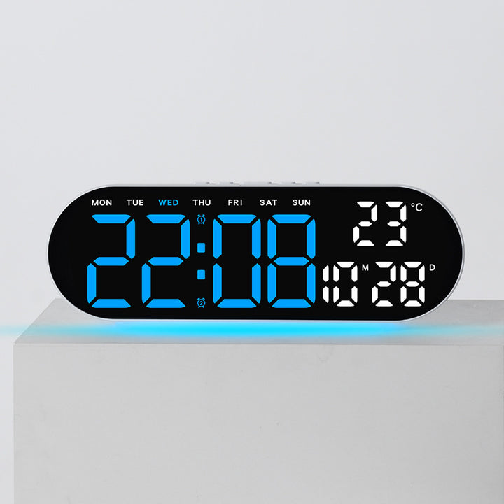 Digitaler Wecker mit Multifunktionalem Led-Display und Integrierter Thermometerfunktion Karnz