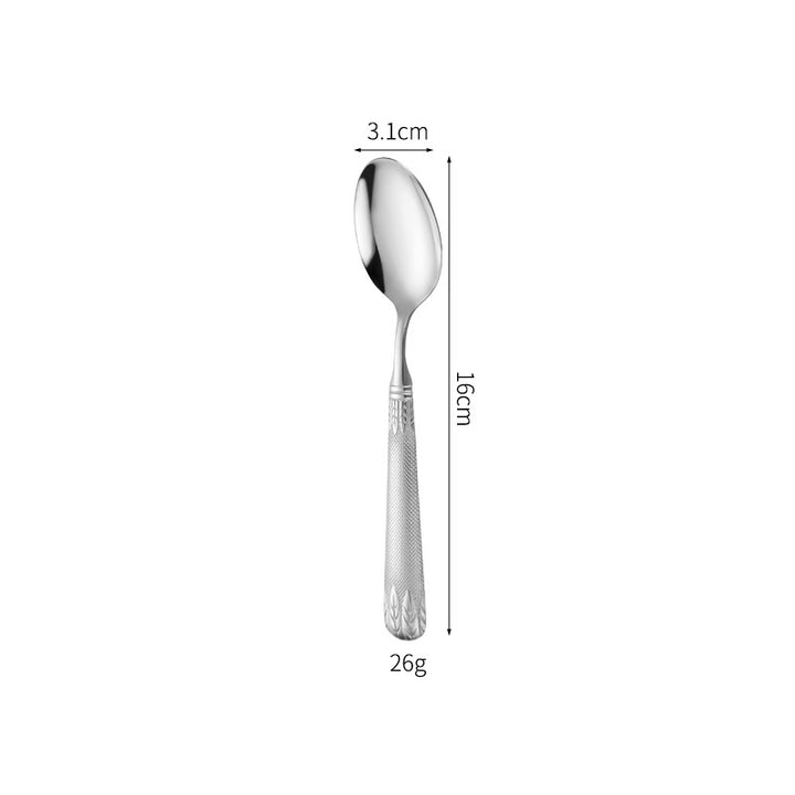 Eleganter Teelöffel mit Kunstvollem Griffdesign Karnz