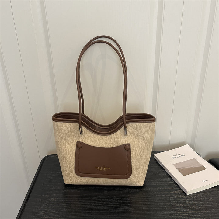 Minimalistische Leder Tote Bag