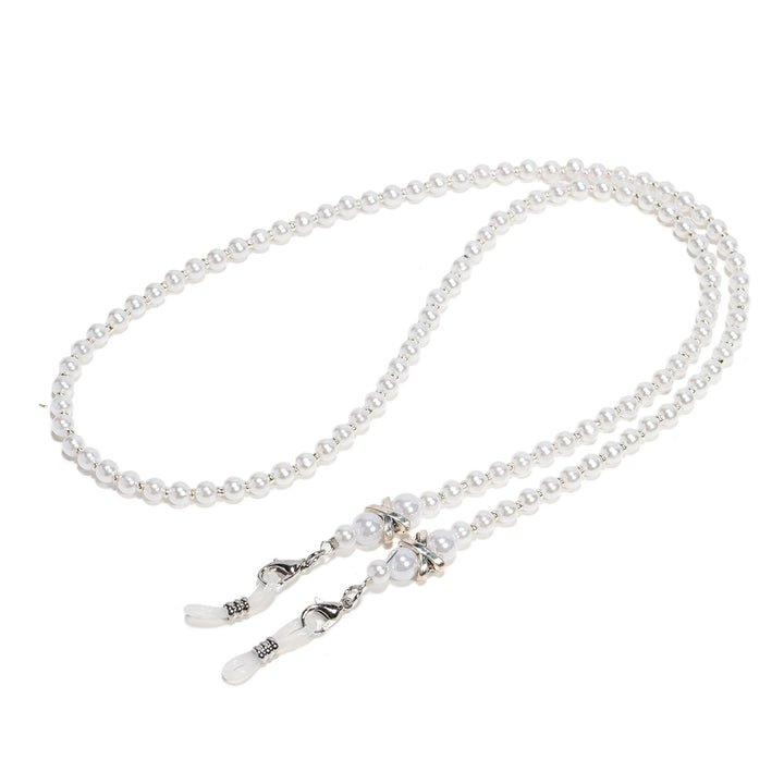 Elegante Kunstperlen Brillen Kette Karnz